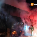 Bus Gunung Harta Terbakar di Tol Madiun-Nganjuk, 30 Penumpang Selamat