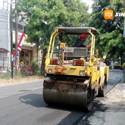 Proyek Pemeliharaan Jalan di Kota Madiun Dikebut, Seluruh Paket Pekerjaan Lampaui Target