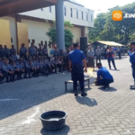300 Satlinmas Kota Madiun Dilatih Tanggap Kebakaran, Jadi Garda Awal Hadapi Keadaan Darurat