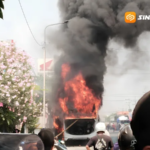 Bus Eka Surabaya-Cilacap Terbakar di Madiun, 19 Penumpang Selamat