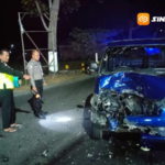 Motor Oleng Tabrakan dengan Pick Up di Magetan, Satu Orang Tewas