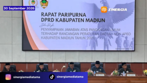 Bupati Madiun Sampaikan Jawaban atas Pandangan Umum 7 Fraksi soal 5 Raperda 