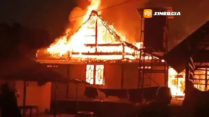 Ditinggal ke Pasar, Empat Rumah Perajin Tempe di Ngawi Terbakar Hebat