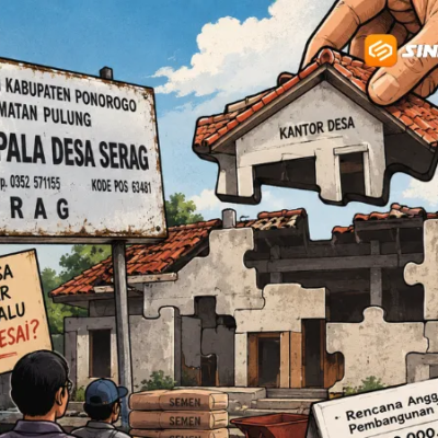 Soal Pembangunan Kantor Desa, Kades Serag : Pembangunan Multi Year, 2026 Dianggarkan Rp110 Juta