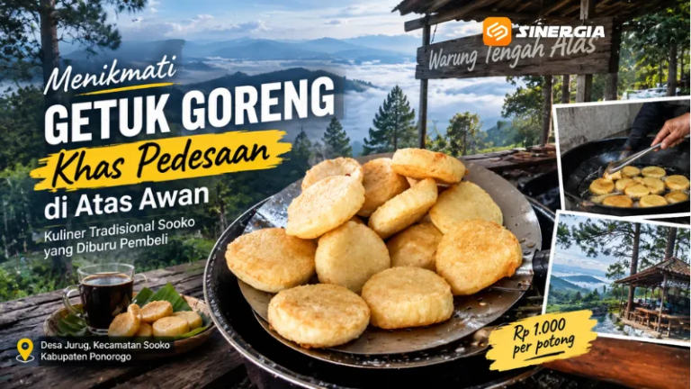 Menikmati Getuk Goreng Khas Pedesaan di Atas Awan, Kuliner Sooko Ponorogo Diburu Pembeli