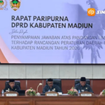 Bupati Madiun Sampaikan Jawaban atas Pandangan Umum 7 Fraksi soal 5 Raperda 