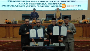 8 Fraksi DPRD Kota Madiun Setujui APBD Perubahan TA. 2026, Tekankan Optimalisasi PAD dan Realisasi Program Skala Prioritas