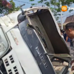 Truk Angkut Pekerja Proyek Terguling di Ngawi, Satu Orang Tewas