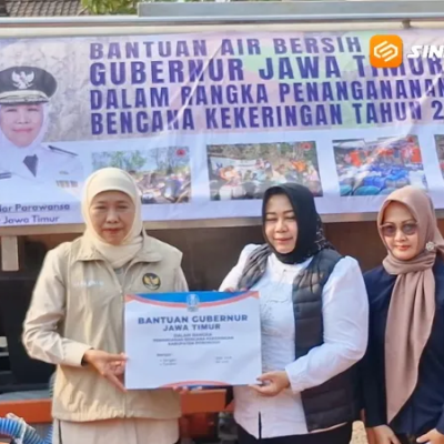 Kekeringan Dua Bulan, Warga Pulung Ponorogo Dapat Bantuan Air Bersih dari Khofifah