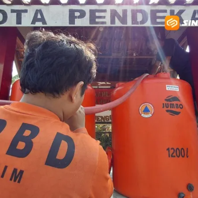 BPBD Kota Madiun Droping Air Bersih, 21 KK Terdampak Kekeringan