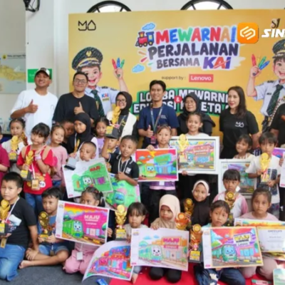 KAI Daop 7 Madiun Gelar Eduspoor dan Lomba Mewarnai di Stasiun Magetan