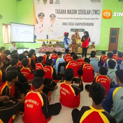 Pemkab Madiun Edukasi Siswa soal Bencana, Kenalkan Program TAGANA Masuk Sekolah
