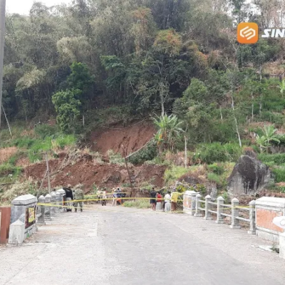 Longsor Tutup Akses Jalan Tapak-Sukowidi Panekan, Batu Besar dan Pohon Timpa Jaringan Listrik