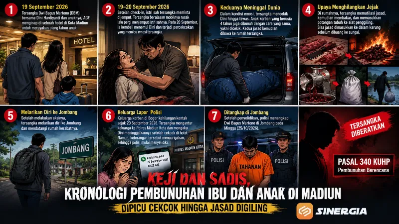 Keji dan Sadis, Kronologi Pembunuhan Ibu dan Anak di Madiun, Dipicu ...