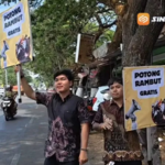 Jumat Berkah, Aksi Cukur Rambut Gratis Diserbu Warga Ponorogo